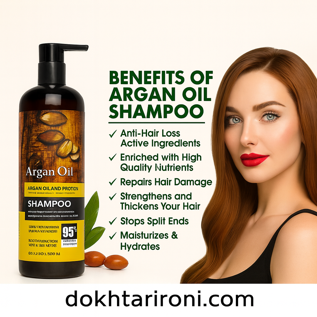 شامپو آرگان لایتنس بدون سولفات – Lightness Argan Oil Shampoo Sulfate-Free – ترمیم، تقویت و آبرسانی موهای خشک و آسیب‌دیده