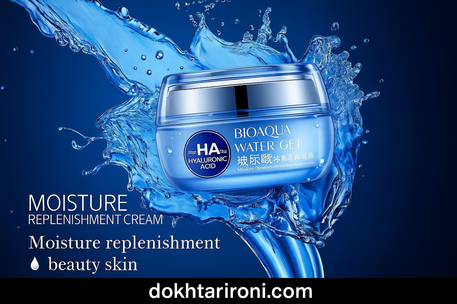 کرم آبرسان هیالورونیک اسید بیوآکوا | BIOAQUA Hyaluronic Acid Moisturizing Cream آبرسان و ضد پیری پوست